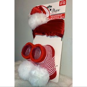 NWT Holiday Christmas Velvet Santa accessories